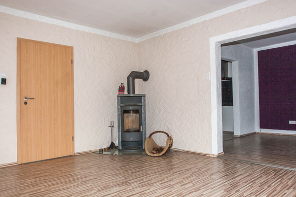 Wohnzimmer mit Kaminoffen