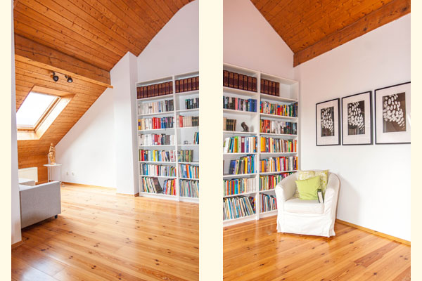 Dachgeschoss Bibliothek